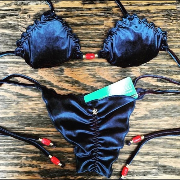 ✅SOLD✅Blue Velvet Brazilian bikini - NWWT New - Picture 2 of 7